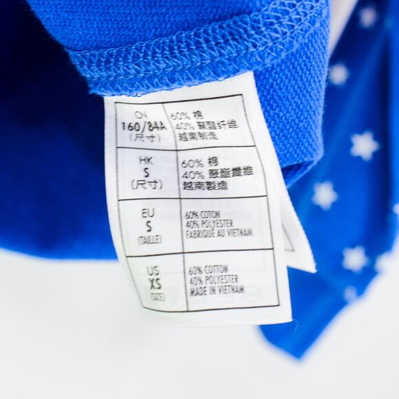 DISNEY Blue Stars Patriotic Mickey Round Neck Pullover Sweater - Picture 7 of 9